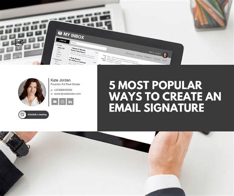 ways  create  email signature newoldstamp