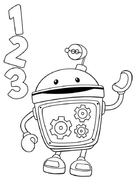 gambar team umizoomi geo milli hug bot coloring page fun pages