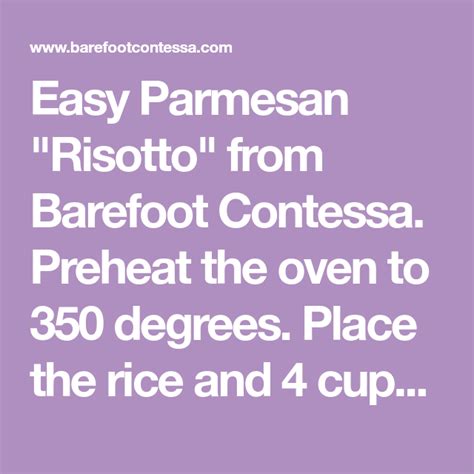 easy parmesan risotto recipe parmesan risotto barefoot contessa oven risotto