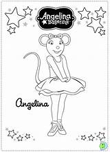 Angelina Ballerina Coloring Dinokids Print Pages Close sketch template
