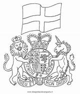 Wappen Colorare Arms Escudo Disegni Royal Bretagna Bandiere Inghilterra Ausmalen Flaggen Escudos Nazioni Geografie Monarchy Niue Immagini Midisegni Emblem sketch template