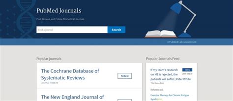 follow pubmed journals nunm library