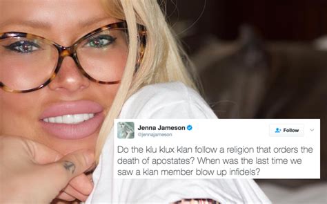 jenna jameson attacked islam defended the kkk and praised