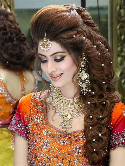 pakistani mehndi hairstyles for bridals in 2019 fashioneven