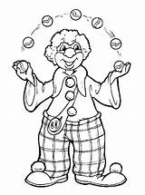 Clown Coloring Pages Print sketch template