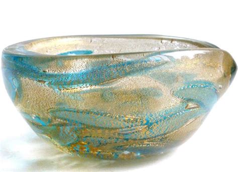 Pair Of Handblown Art Glass Bowls By Ercole Barovier