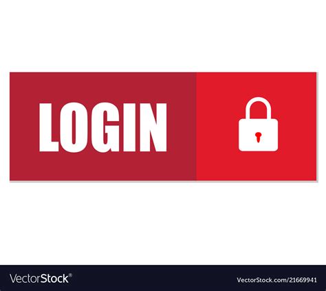 login button icon  white background flat vector image