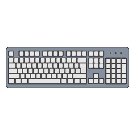 blank white keyboard keys stock illustration illustration  mouse