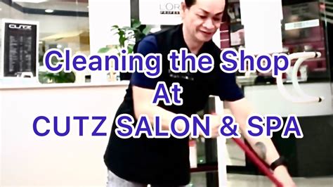 cleaning  shop  cutz salon spa youtube