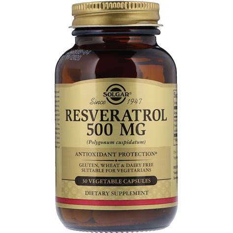 solgar resveratrol  mg  vegetable capsules  iherb