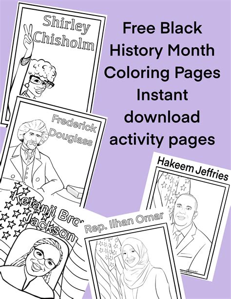 black history month coloring sheets  printable collection