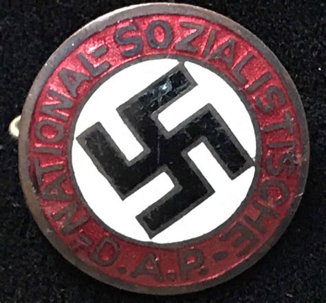Very Early Original German Nsdap Nazi Party Enamel Ges