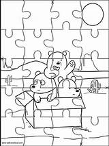 Jigsaw Printables sketch template
