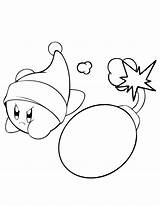 Kirby Boule Waddle Coloringhome Ludinet Designlooter Nintendo Hmcoloringpages Ausdrucken sketch template