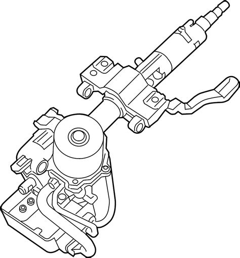 hyundai elantra coupe column assembly steering power steering  hyundai parts pro