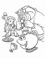 Beast Coloring Beauty Pages Belle Characters Gaston Printable Colouring Eating Disney Sheet Bendy Kids Color Rose Together Getcolorings Getdrawings Sheets sketch template