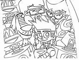 Johnny Test Coloring Pages Print Frames Pic Color Kids Army sketch template