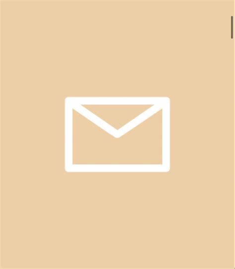 gmail mail icon aesthetic beige artistyicons tumblr  tumbex yogi