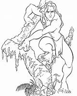 Tarzan Coloring Jane Pages Printable Supercoloring Categories Popular sketch template