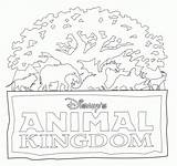 Disney Coloring Kingdom Animal Tree Life Pages Clipart Kids Walt Magic Drawing Book Florida Printable Epcot Activity Cliparts Parks Themed sketch template