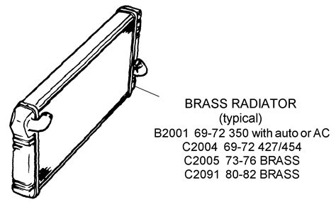typical brass radiator diagram view chicago corvette supply