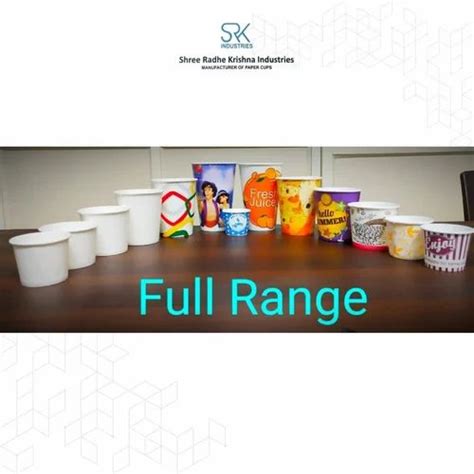 multicolor printed disposable paper cups capacity   ml  rs