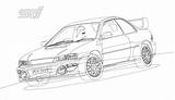 Subaru Sti Wrx Coloring Impreza Pages Outline 22b Deviantart Drawing Template Sketch Car Rally Trending Days Last sketch template