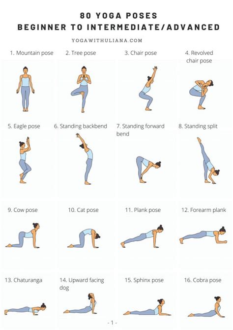 printable yoga poses  beginners printable templates