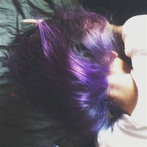 purple hair underside  hair dyed purple dyed hair hair hair styles