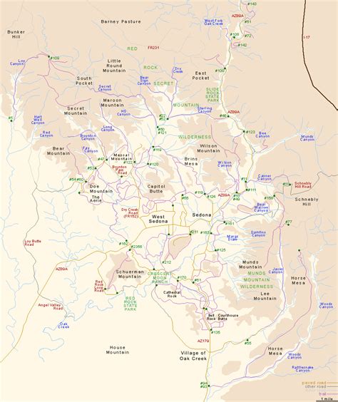 map  sedona arizona