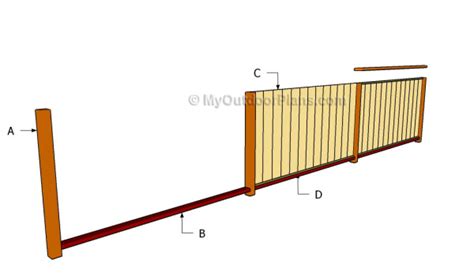 build  wood fence myoutdoorplans  woodworking plans
