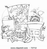 Clipart Messy Desk Student Outline Behind Royalty Illustration Bannykh Alex Rf 2021 Clipground sketch template