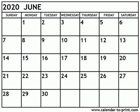 print calendar june  calendar printables  templates