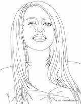 Cyrus Miley Coloring Pages Getcolorings sketch template