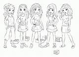 Coloring Lego Friends Pages Popular sketch template