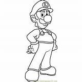 Luigi Coloring Pages Mario Super Goomba Kids Printable Color Coloringpages101 sketch template