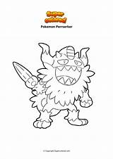 Pokemon Supercolored Chandelure sketch template