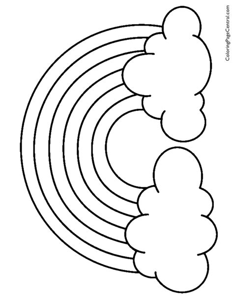 rainbow  coloring page coloring page central