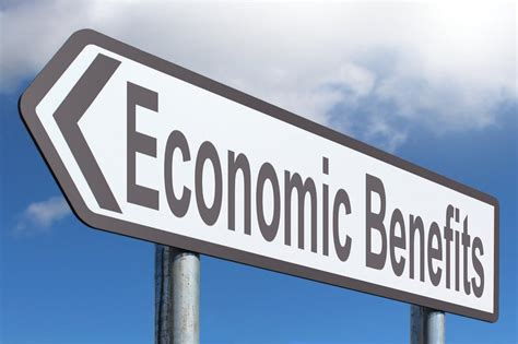 economic benefits highway sign image