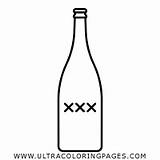 Botella Garrafa Champagne Colorare Champanhe Bottiglia Vetro Bicchiere Disegni Ultracoloringpages Botellas Alcohol sketch template
