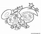 Coloring Fairly Odd Parents Oddparents Pages Fairy Cartoon Cosmo Printable Wanda Color Book Print Colouring Popular Getdrawings Getcolorings Online sketch template