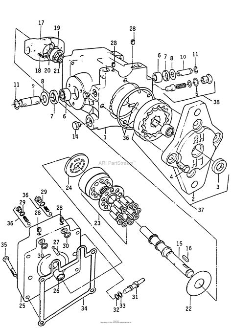 bobcat hydraulic pump diagram