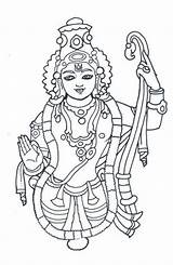 Vishnu Dashavatar Rama Gods Ganesh Krishna Tribal Hindugallery Diwali Durga Kerala Lakshmi Saraswati Shri Srirama Ganesha Tanjore sketch template