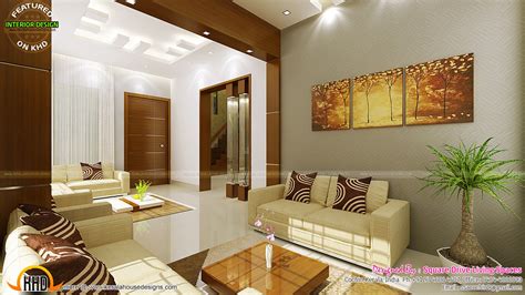 contemporary kitchen dining  living room kerala home design  floor plans  houses