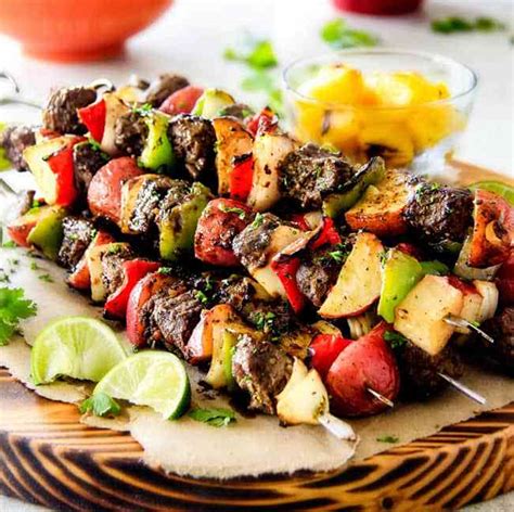 jaw droppingly delicious brazilian steak kabobs  potatoes daily