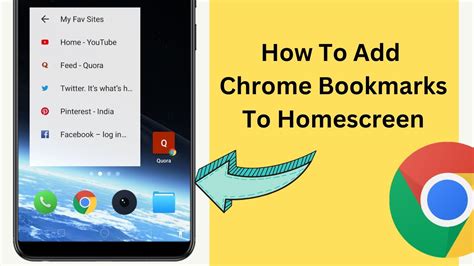 add chrome webpages  bookmarks  android home screen youtube