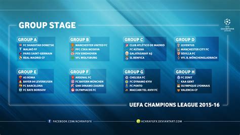 uefa champions league group stage   achrafgfx  deviantart
