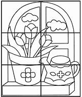 Puzzle Spring Preschool Coloring Worksheets Printemps Kids Pages Theme Color sketch template