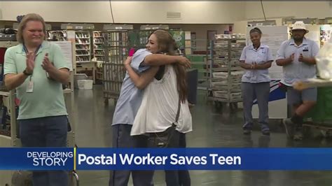 Postal Worker Reunites With Teen He Saved From Trafficking Youtube