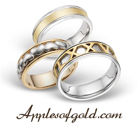 tone wedding bands complementary contrast